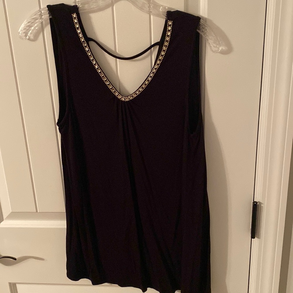 INC jeweled tank top